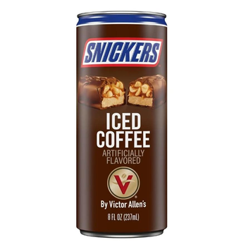 Холодный кофе Snickers Victor Allen's Coffee Iced Coffee Latte Ready to Drink 237 мл
