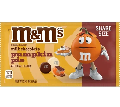 Шоколадні драже M&M'S Halloween Pumpkin Pie Milk Chocolate Candy 70г