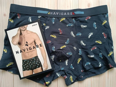 Мужские трусы боксеры синие Navigare 21337z XL