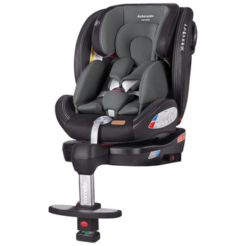 Детское автокресло CARRELLO Asteroid+ CRL-15801 Shale Grey 0+1/2/3 ISOFIX с поворотом и опорной стойкой серое