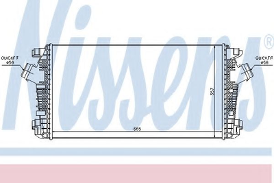 Интеркулер OP ASTRA J(09-)1.6 CDTi(+)[OE 1302 133] Nissens (96557)