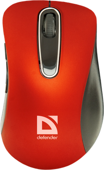 Мышь Defender Datum MM-075 Wireless Black/Red (52076)