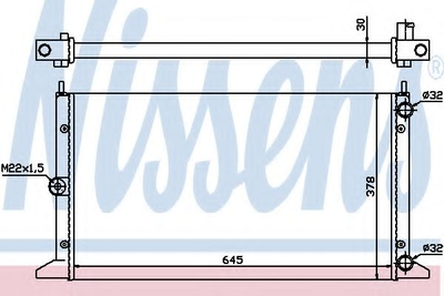 Радиатор FD GALAXY(95-)1.9 TDi(+)[OE 7211893] Nissens (63991)