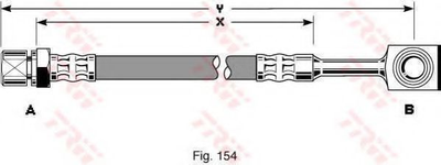 Гальмівний шланг TRW (PHD288)