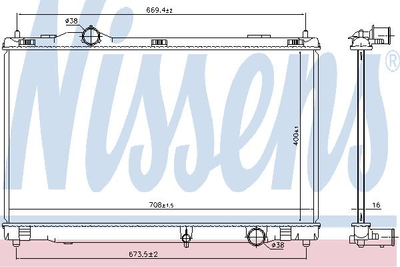 Радиатор LS GS 300(+)[OE 16400-31370] Nissens (646856)