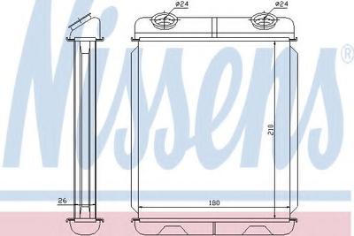 печь RN ESPACE IV(02-)2.0 dCi(+)[OE 77 01 206 524] Nissens (73341)