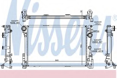 Радиатор Nissens (67167)