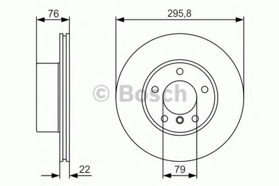 Диск тормозной Bosch (0986479R72)