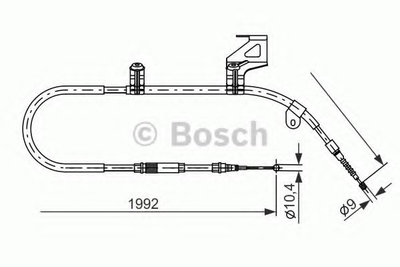 Трос ручного тормоза Bosch (1987477242)