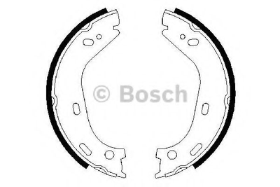 Колодки тормозные барабанные Bosch (0986487126)