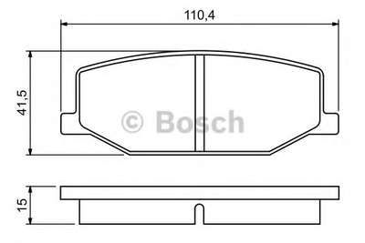 Гальмівні колодки дискові Bosch (0986460935)