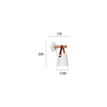 Бра VETRA 4231600 Viokef белый, дерево