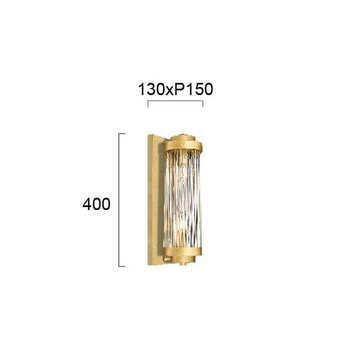 Бра KAROLINA 4264900 Viokef золото / золотой, прозрачный