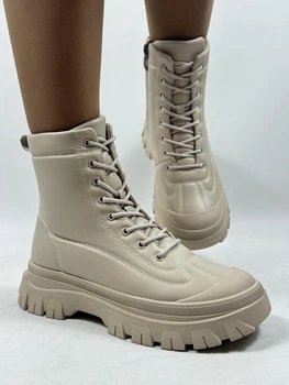 Женские зимние ботинки 24pfm 39 (25,0см) Молочные 3414