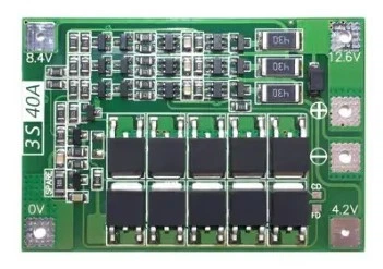 Контроллер BMS 3S 40A с балансировкой для аккумуляторов 18650, 26650