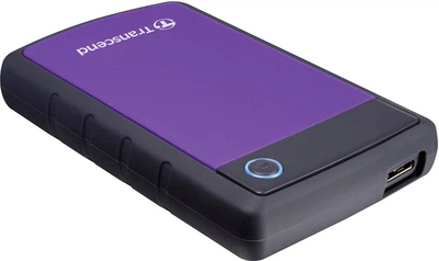 Зовнішній жорсткий диск Transcend StoreJet 25H3 4TB Ударостійкий Фіолетовий