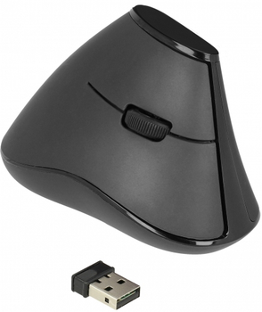 Миша ​​Delock Ergonomic vertical Wireless Black (4043619126224)
