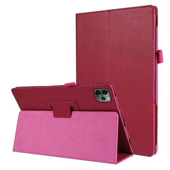Чехол-книжка Litchi Leather Case для Apple iPad Pro 12.9 2018 / 2020 (Wake / Sleep) Rose