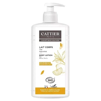 Cattier Body Care 500 мл Органическое регенерирующее молочко для тела - чай и цитрусовые