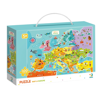 Puzzle DoDo Mapa Europy 100 Elementów (300124) (4820198240257)