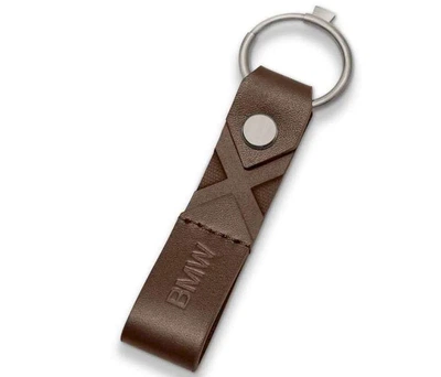 Брелок BMW Original X Leather Keyring Brown