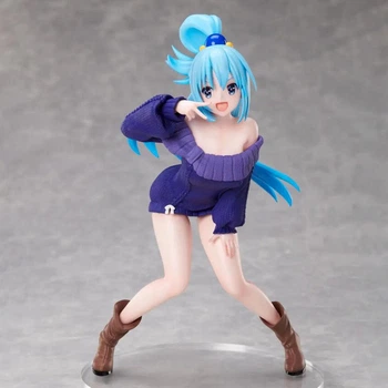 Коллекционная аниме-фигурка elCoco KonoSuba - Aqua / КоноСуба - Аква, 19 см