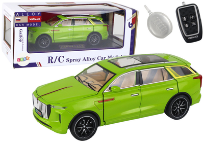 Samochód zdalnie sterowany Leantoys Spray Alloy 1:24 Zielony (5905679078167)