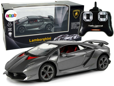 Samochód sportowy zdalnie sterowany Leantoys Lamborghini 1:24 Szary (5904204756730)