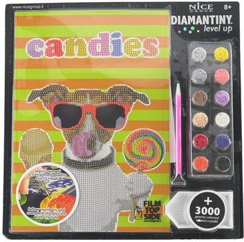 Zestaw do haftu diamentowego Nice Group Level Up Pies Candies 29.7 x 21 cm (8056779961068)