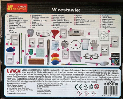 Zestaw do eksperymentów naukowych Ranok-Creative Ciekawe eksperymenty Rach ciach i gotowe (4823076139957)