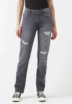 Джинсы Buffalo David Bitton High Rise Straight Jayden Jeans Color: Authentic Grey (BL15845) W31