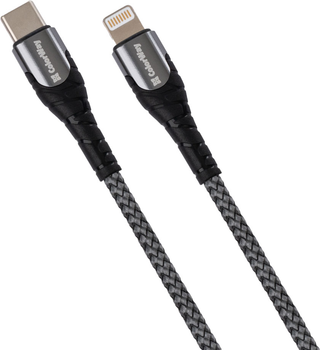 Kabel ColorWay Type-C - Apple Lightning PD Fast Charging 3.0A 30W 1 m Grey (CW-CBPDCL033-GR)