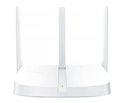 Маршрутизатор Mercusys _V2 Wi-Fi 802.11 b/g/n, 300Mb, 3 LAN 10/100Mb, режим точки доступу, швидке налаштування безпеки White