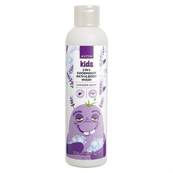 Дитяча 2-в-1 піна для ванни і гель для душу Avon Kids з ароматом лаванди 200 мл