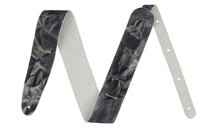 Ремінь гітарний FENDER STRAP TIE DYE LEATHER BLACK (233402)
