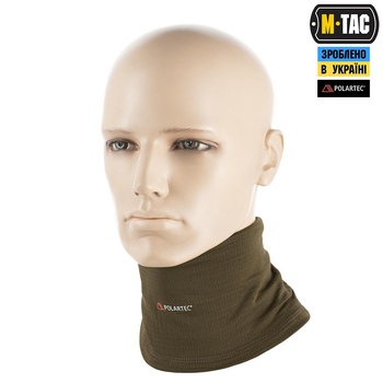 Баф шарф-труба M-Tac Polartec Power Grid, розмір L/XL, колір Dark Olive