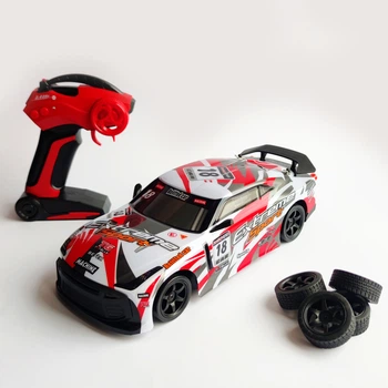 Радиоуправляемая Машинка для Дрифта Nissan GT-R 4WD с Фарами и 2 Скоростями – Быстрая и Мощная (Красный)