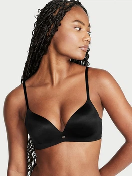 Бюстгальтер Victoria's Secret Very Sexy So Obsessed Smooth Wireless Push-Up Bra 32В Чорний (26608761)