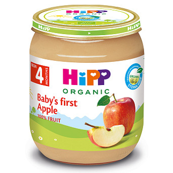 Фруктове пюре Hipp "Перше дитяче Яблуко" 125 гр