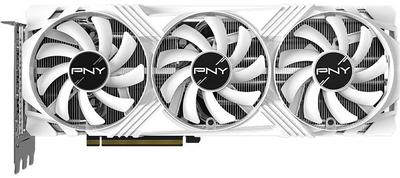 Відеокарта PNY PCI-Ex GeForce RTX 4070 Ti Super White Edition OC 16GB GDDR6X (256bit) (2625/21000) (HDMI, 3 x DisplayPort) (VCG4070TS16TFWXPB1-O)