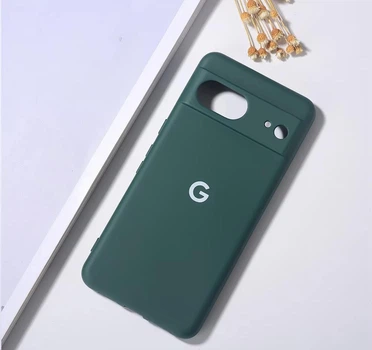 Чохол з лого "Google" з мікрофіброю Google Pixel 8 Зелений