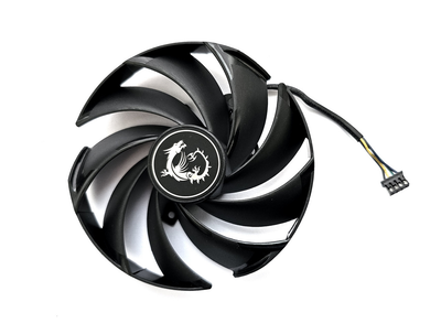 Вентилятор PowerLogic для видеокарты MSI Gaming X Trio RTX 4070 4080 Ti 4090 (orgnl) PLD10020B12H (PLD10010B12H) (№527.02)