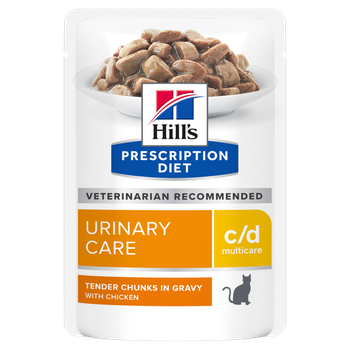 Вологий лікувальний корм для котів HILL'S Prescription Diet c/d urinary care догляд за сечовидільною системою з куркою 85 г