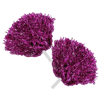 Помпоны для черлидинга и танцев розовые SP-Sport Pom-Poms 0829 комплектация 2шт Pink