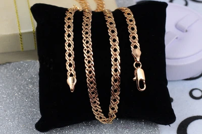 Цепь Xuping Jewelry ромб 55 см 5 мм золотистая