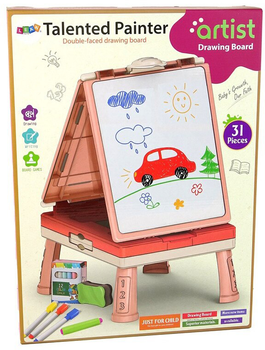 Двусторонняя доска LEAN Toys 3 в 1 Игровой столик (5905991009870)