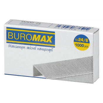 Скоби для степлера BuroMax Lux №24/6 1000 шт (BM.4412)