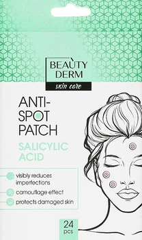 Патчі проти недоліків - Beauty Derm Anti-Spot Patch Salicylic Acid 24шт (1273953-138934)