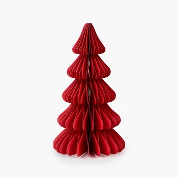 Елка декоративная бумажная MBM HOME 25 см темно-красная (DH-NY-92 S DARK RED)