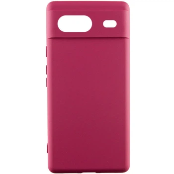 Противоударный Чехол Silicone Cover Lakshmi Full Camera (AAA) для Google Pixel 8a Бордовый / Plum